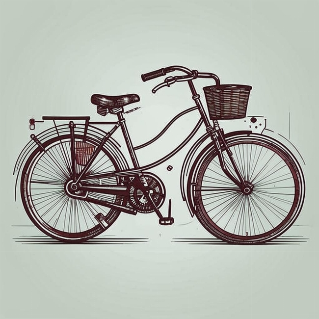 Винтажный велосипед