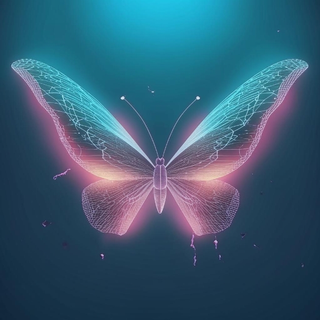 Летающая бабочка
