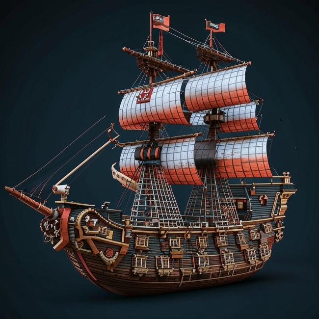 Пиратский корабль