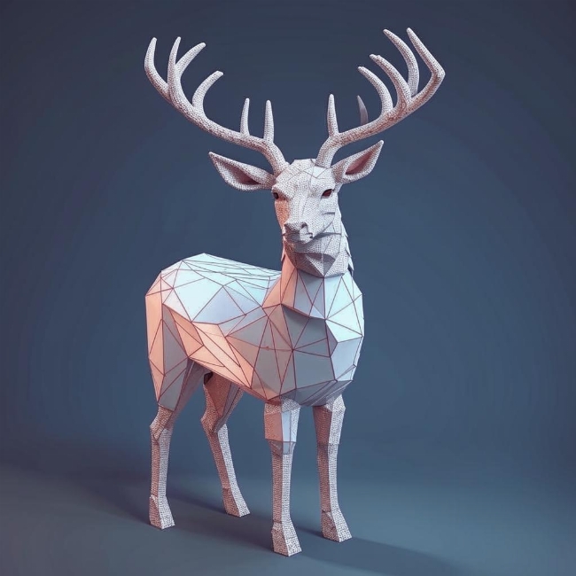 Спокойный олень