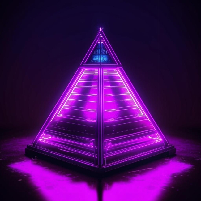 Светящаяся пирамида