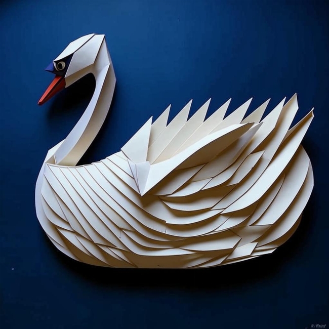 Спокойный лебедь