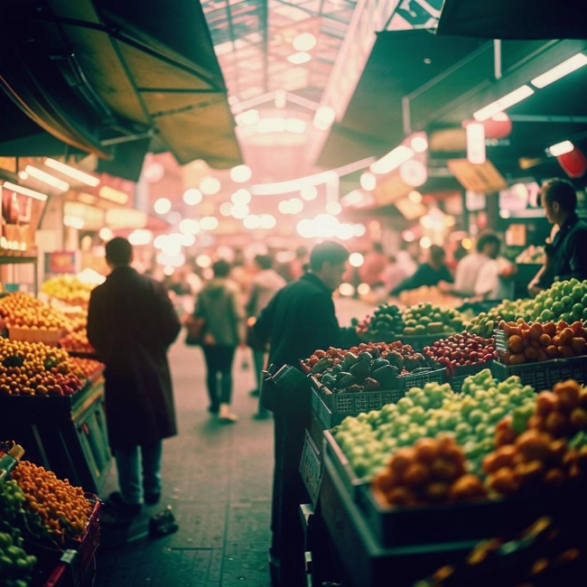 Оживленный рынок