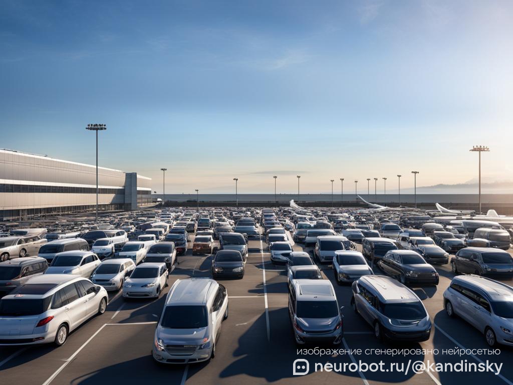 Спокойный вид на озеро с рядом роскошных внедорожников и автомобилей для бездорожья промт для нейросети Кандинский, 16:9