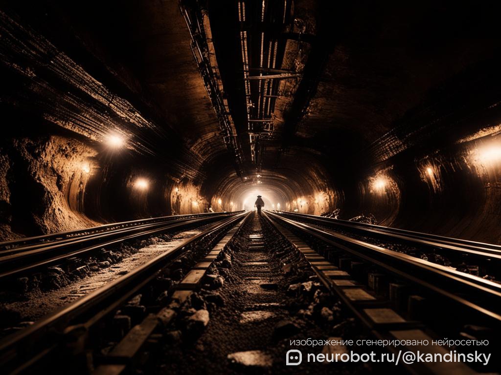 Контролируемый взрыв на карьере промт для нейросети Кандинский, 16:9