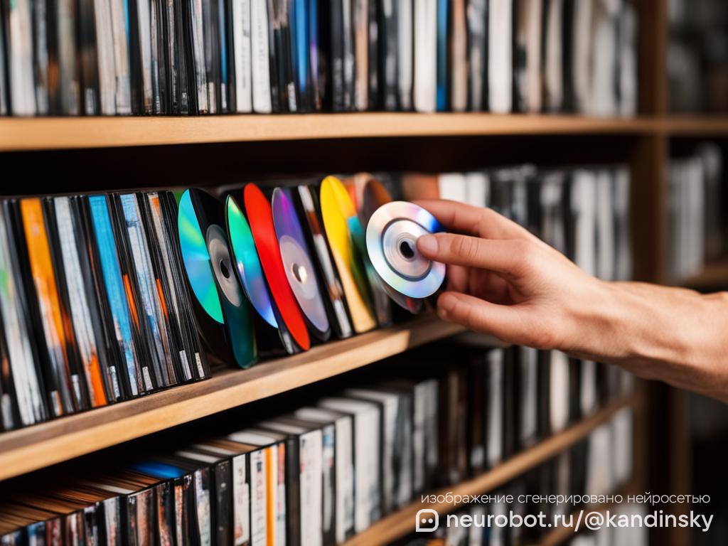 Специализированные магазины по продаже cd, dvd и блю-рей дисков: музыкальных, видео и компьютерных игр промт для нейросетей