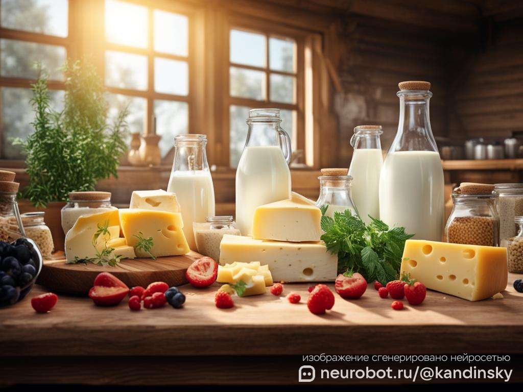 Молочные продукты промт для нейросетей